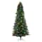 9.5ft. Pre-Lit Montana Mountain Fir Artificial Christmas Tree, Multicolor LED Lights & Globe Bulbs